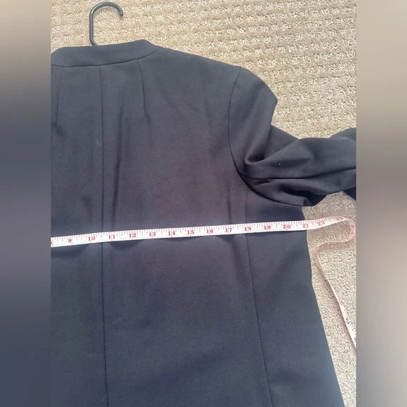 Spanx Women's The Perfect Oversized Blazer Collarless Black Size M - Picture 10 of 13